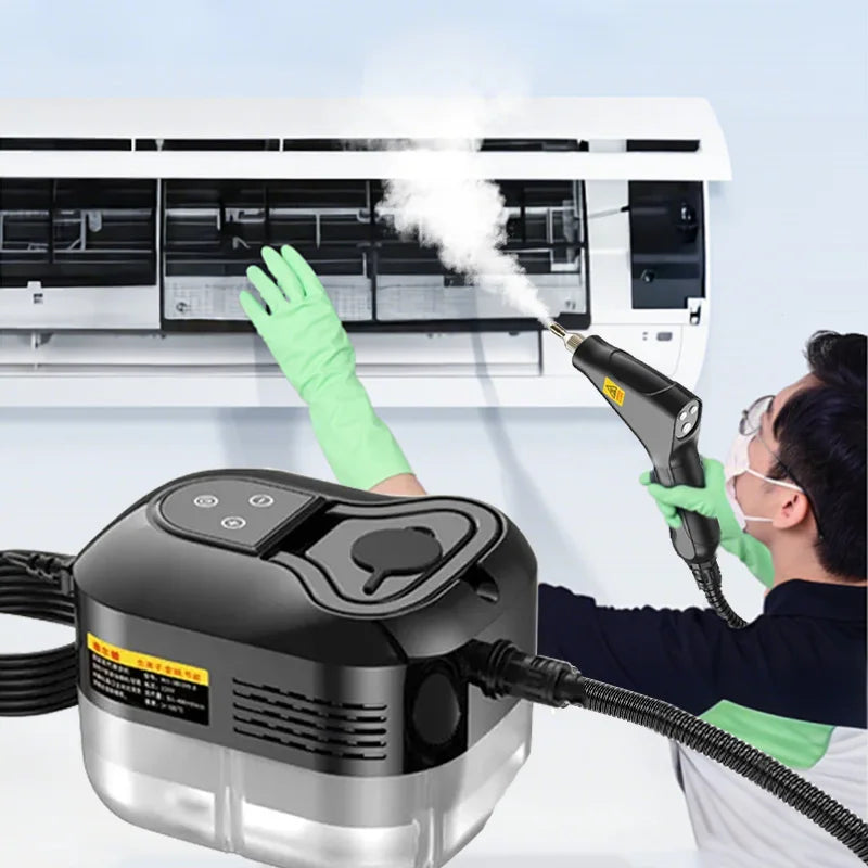 Nettoyeur à vapeur portable 2500 W haute pression – Climatiseur, hotte, voiture, sols – Climatiseur, hotte, voiture, sols