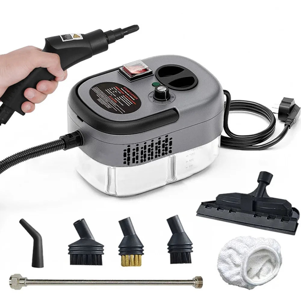 Nettoyeur à vapeur portable 2500 W haute pression – Climatiseur, hotte, voiture, sols – Climatiseur, hotte, voiture, sols