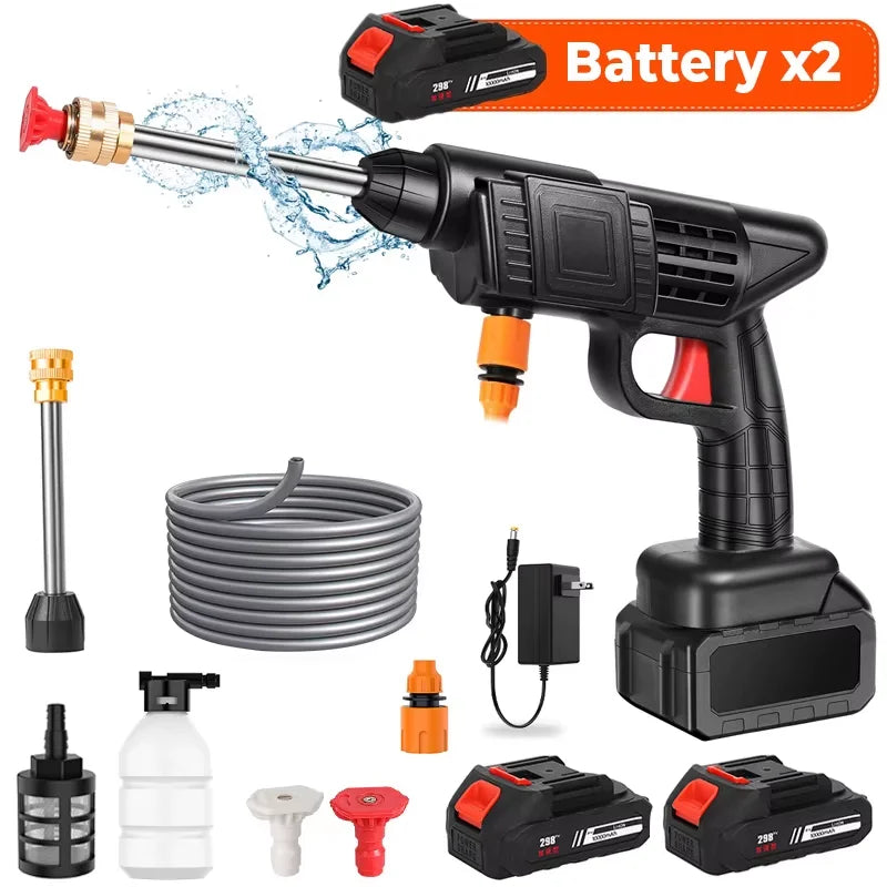 CarFoam Pro-Pistolet à eau haute pression sans fil 24 V pour voiture, générateur de mousse, nettoyage de voiture