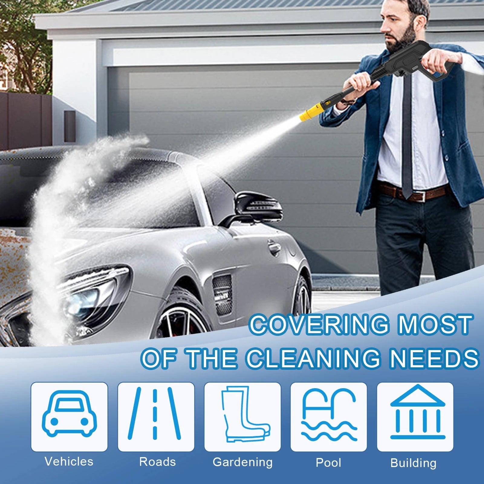 HydroTitan-Nettoyeur haute pression pour voitures, terrasses, allées