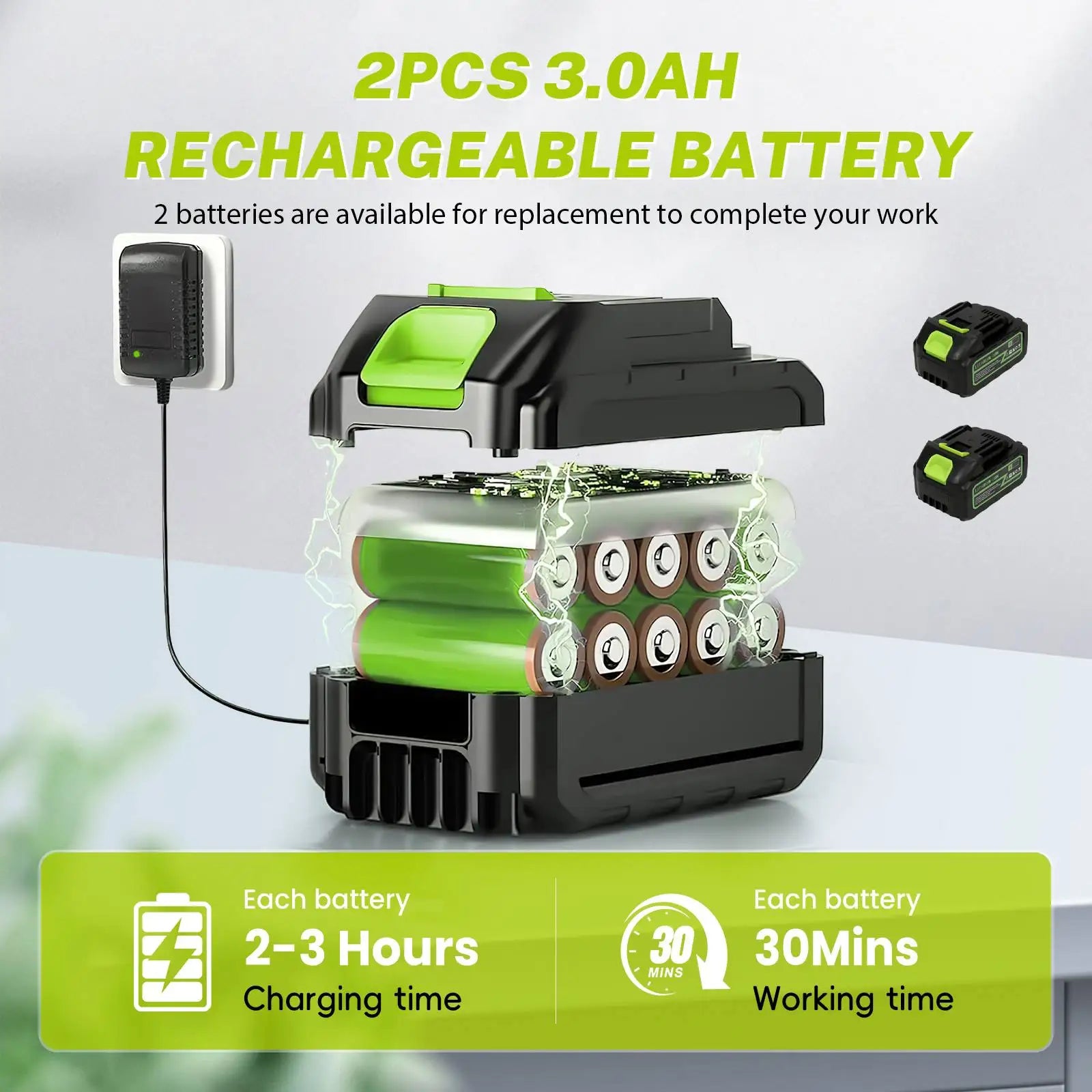 HydroForce 120 Pro-Nettoyeur haute pression sans balais 120 bars, pistolet à eau 1200 W, buses multifonctions 6 en 1, lavage de voiture à mousse sans fil