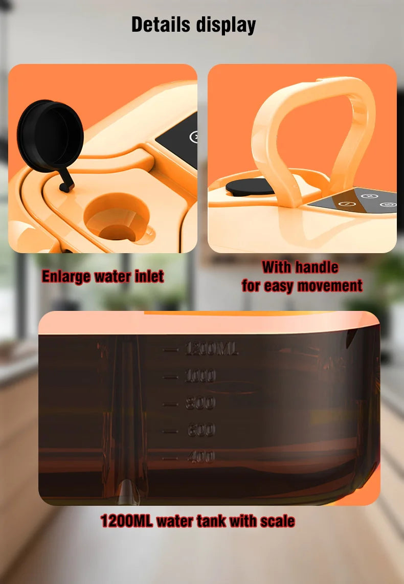 Nettoyeur à vapeur portable 2500 W haute pression – Climatiseur, hotte, voiture, sols – Climatiseur, hotte, voiture, sols