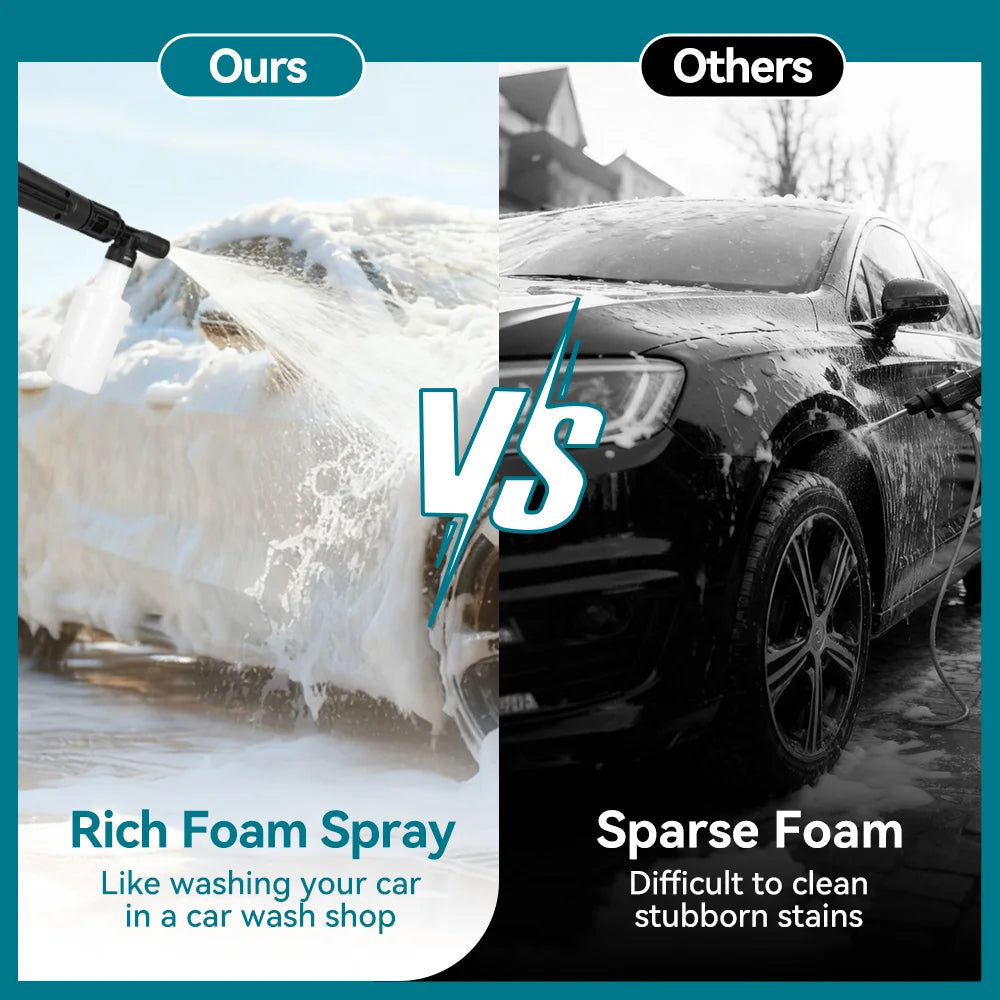 YOFIDRA MaxClean-Pistolet de lavage haute pression électrique YOFIDRA 250 bars, 2500 W, buse orientable à 180°, pour voiture.