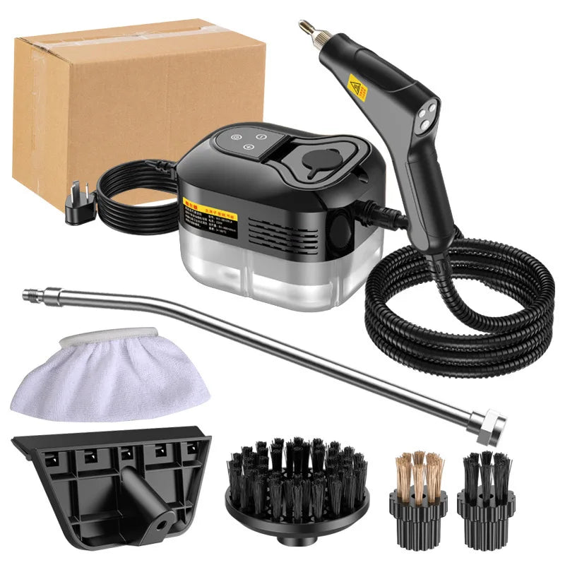 Nettoyeur à vapeur portable 2500 W haute pression – Climatiseur, hotte, voiture, sols – Climatiseur, hotte, voiture, sols