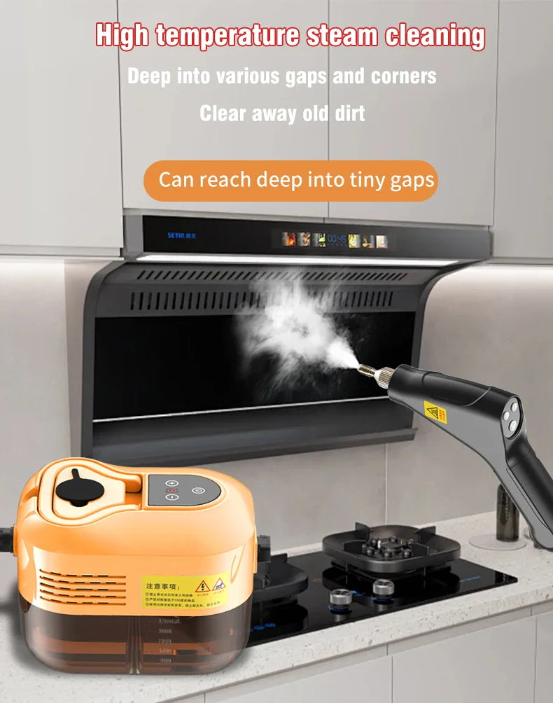 Nettoyeur à vapeur portable 2500 W haute pression – Climatiseur, hotte, voiture, sols – Climatiseur, hotte, voiture, sols