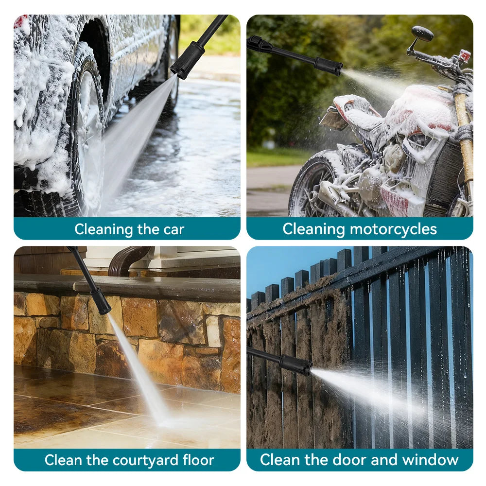 YOFIDRA MaxClean-Pistolet de lavage haute pression électrique YOFIDRA 250 bars, 2500 W, buse orientable à 180°, pour voiture.