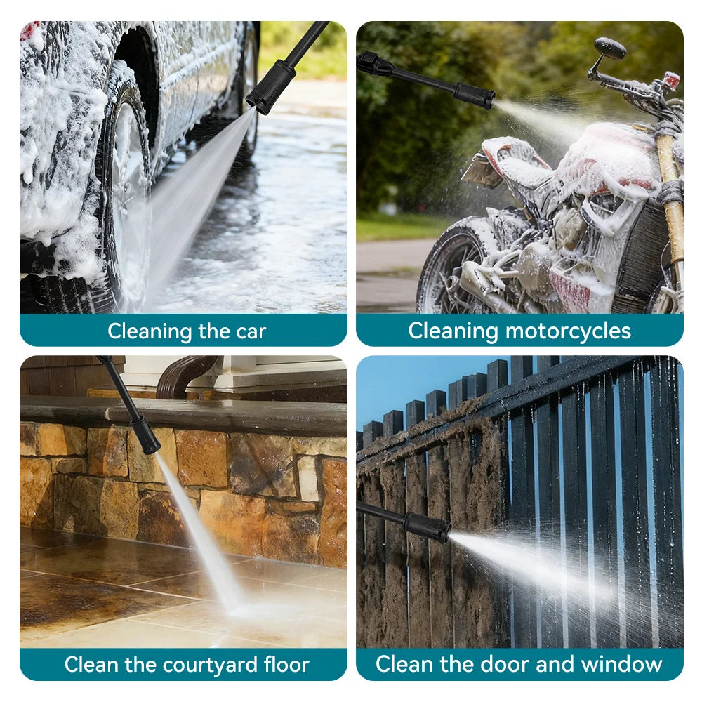 YOFIDRA MaxClean-Pistolet de lavage haute pression électrique YOFIDRA 250 bars, 2500 W, buse orientable à 180°, pour voiture.