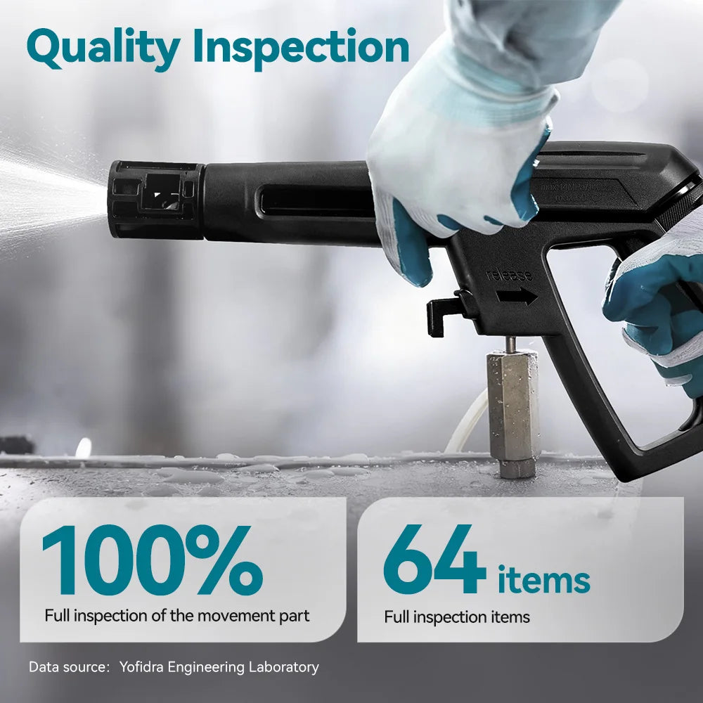 YOFIDRA MaxClean-Pistolet de lavage haute pression électrique YOFIDRA 250 bars, 2500 W, buse orientable à 180°, pour voiture.